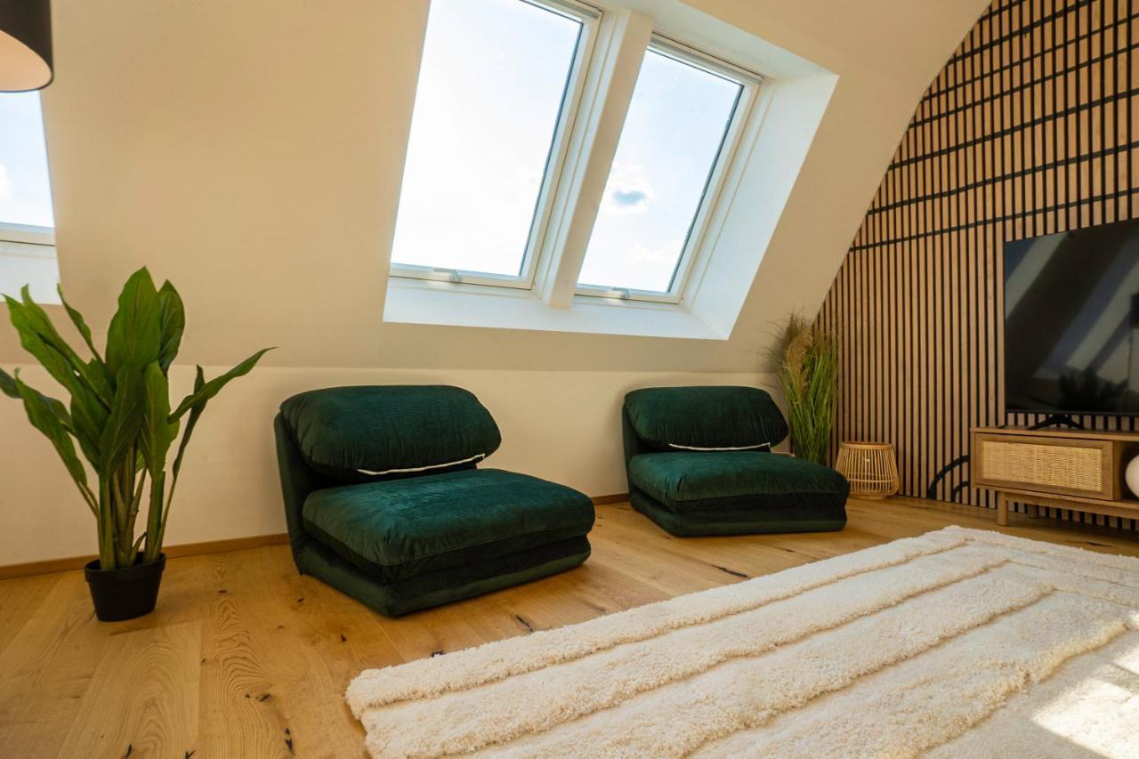 Orestaliving - Penthouse In 2Nd District With View Vídeň Exteriér fotografie